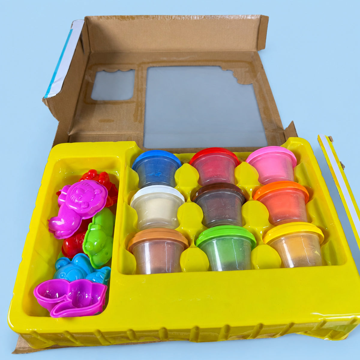 Animal Modeling Dough Set for Kids – 9 Colors with Animal Molds, Ages 3+