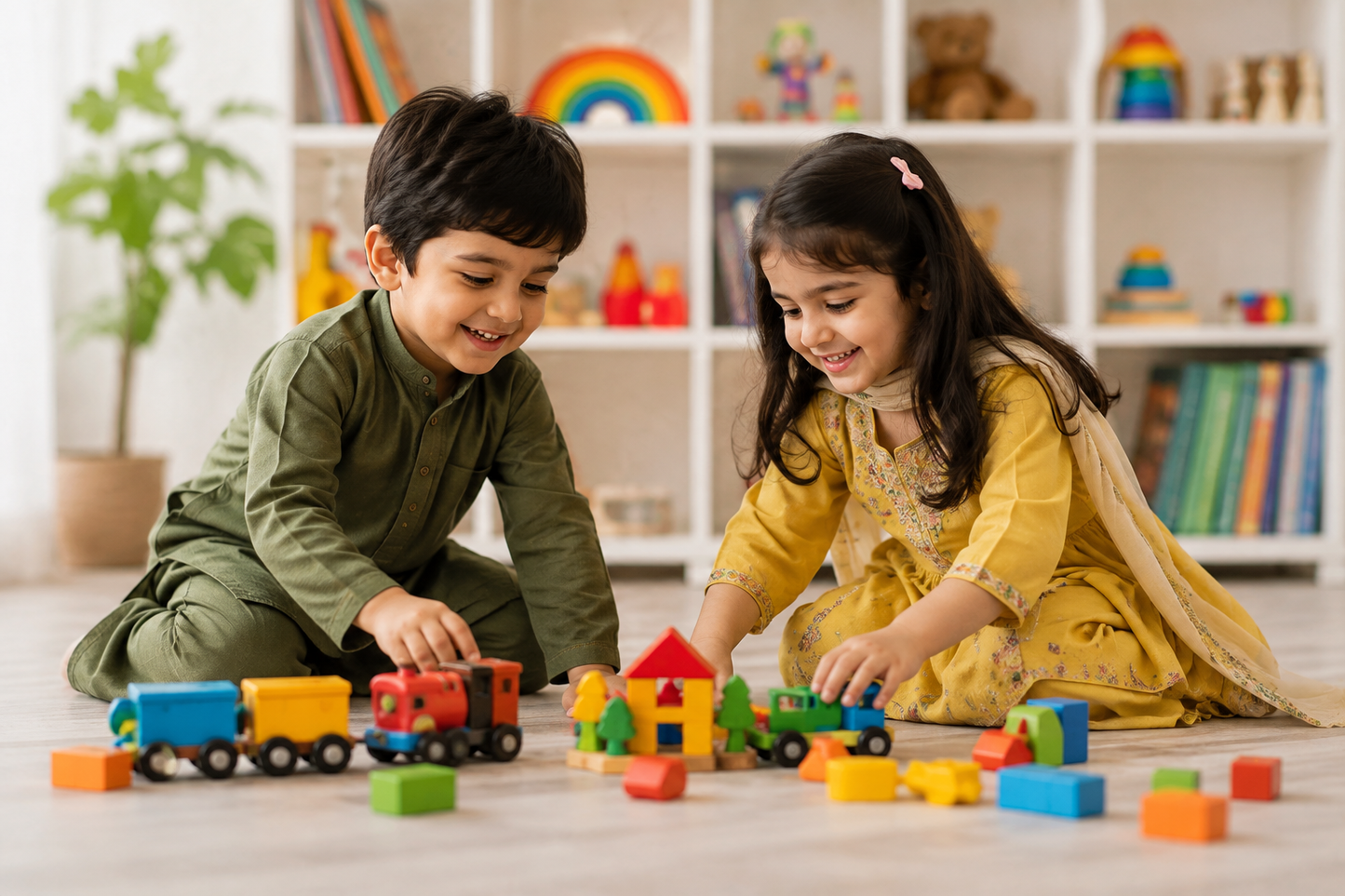 Colorful Building Blocks Set