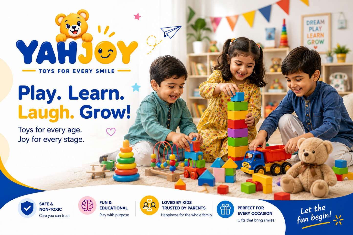 Colorful Building Blocks Set
