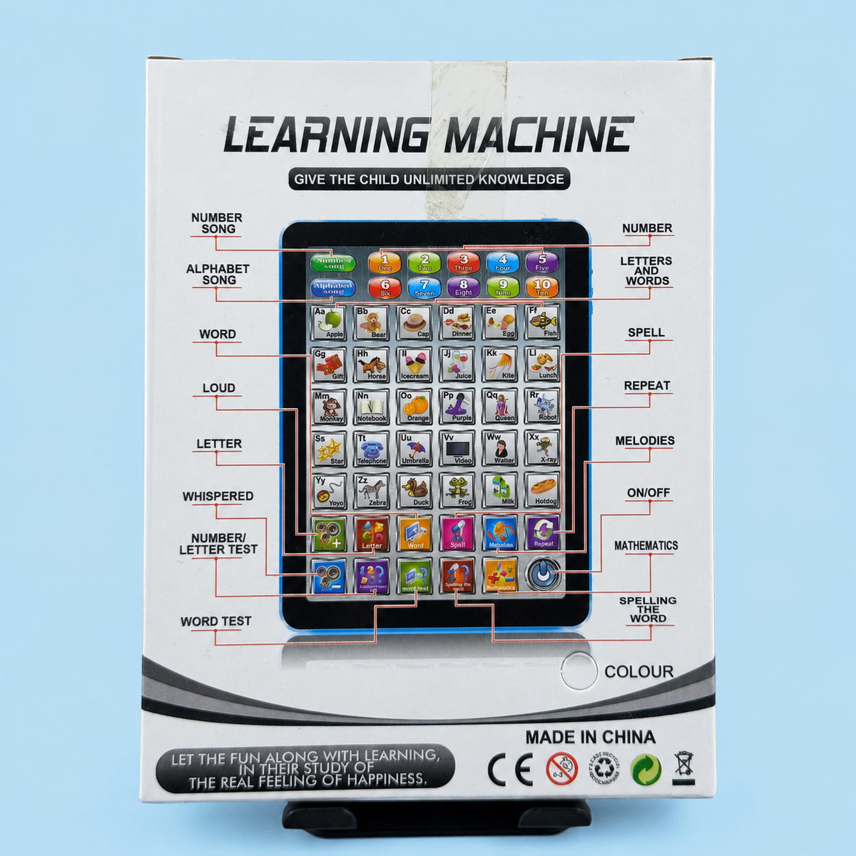 Kids Educational Learning Tablet – ABC, Numbers, Words & Music Learning Machine for Toddlers