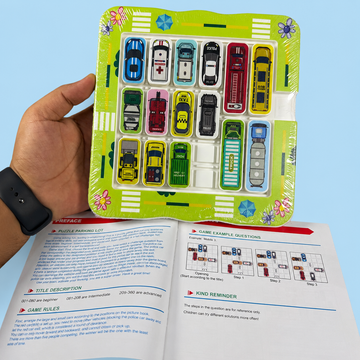 Magnetic Parking Puzzle Game – 22 Pieces with 750 Challenges