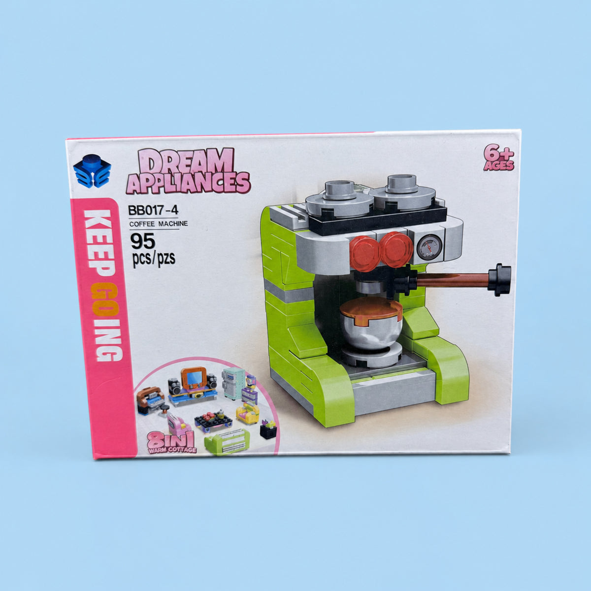 95-Piece Coffee Machine Building Blocks Set for Kids – DIY Mini Appliance Construction Toy, Ages 6+
