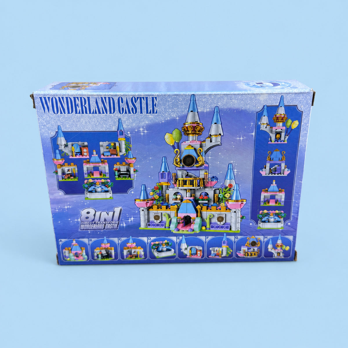 100-Piece Wonderland Castle Observation Deck Building Blocks Set – 8-in-1 Construction Toy for Kids, Ages 6+