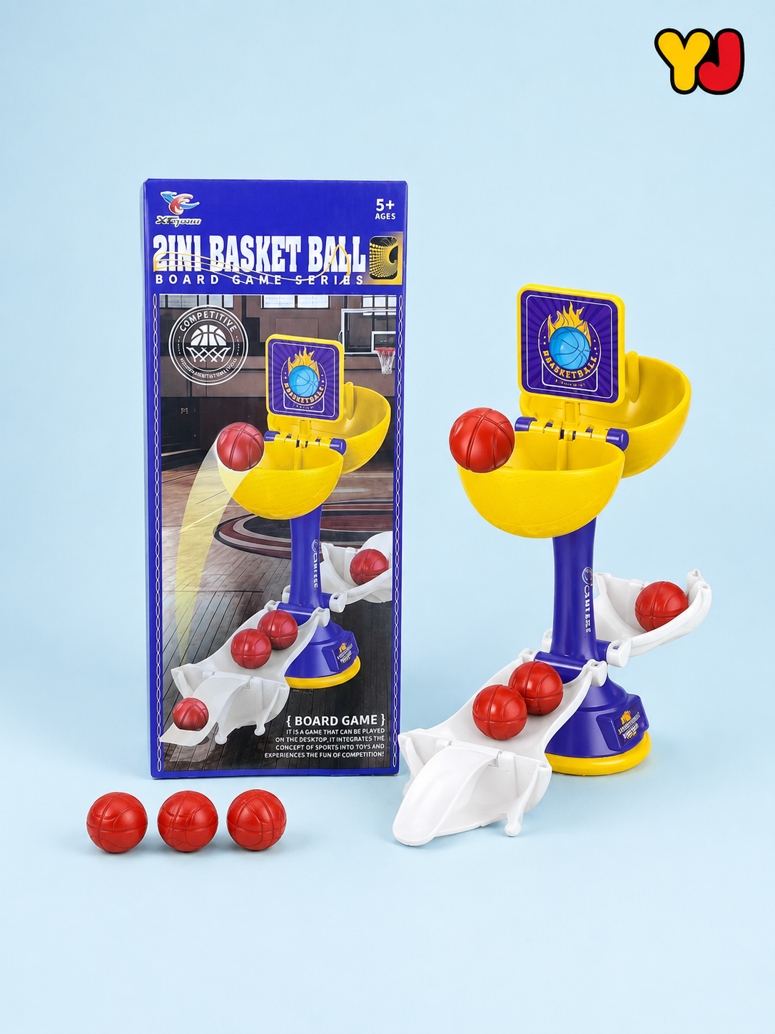 2-in-1 Mini Basketball Board Game for Kids – Tabletop Shooting & Reflex Challenge Toy